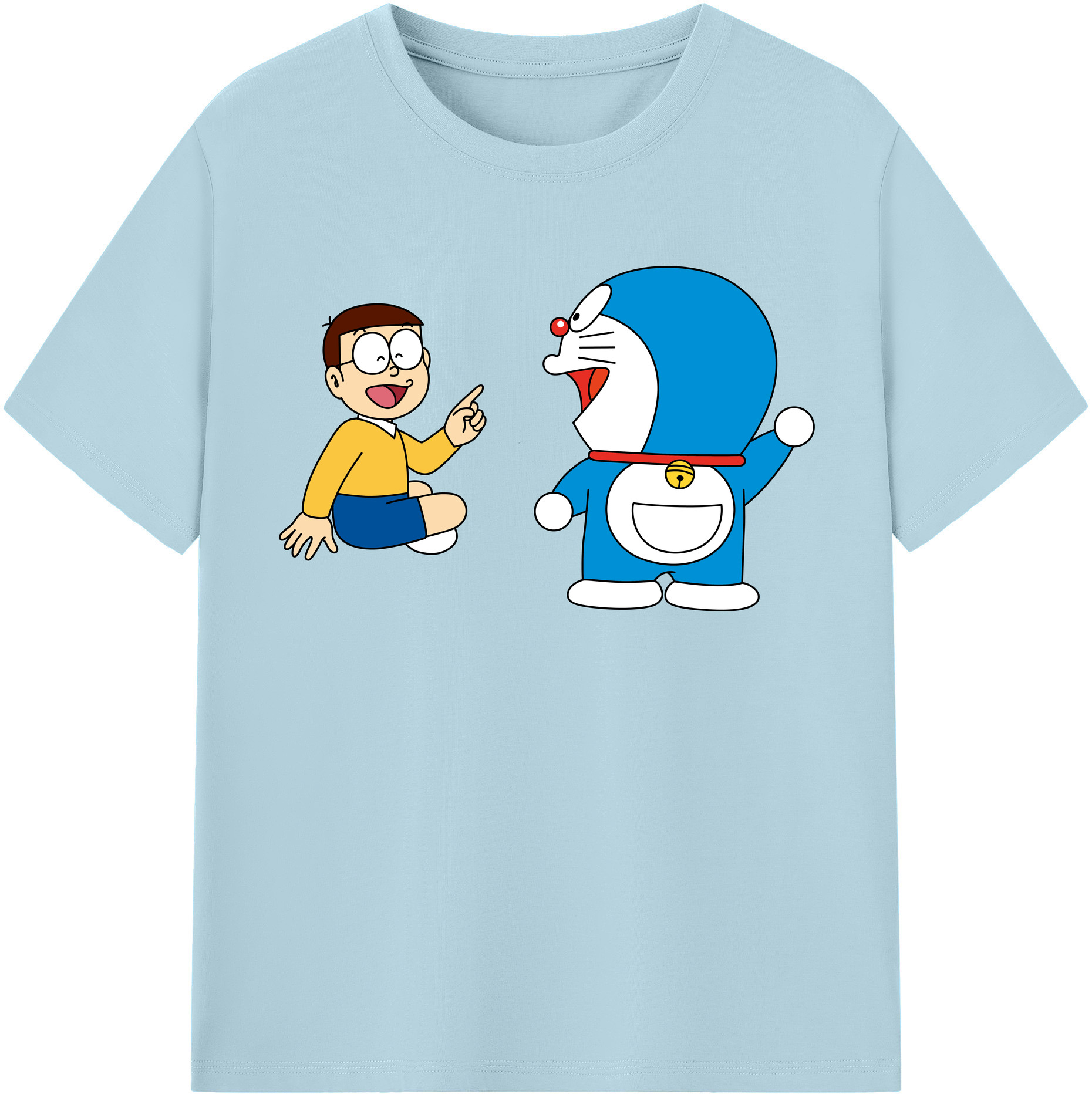 （画像用） ドラえもん Doraemon 綿100％半袖Tシャツ（フロントプリント）